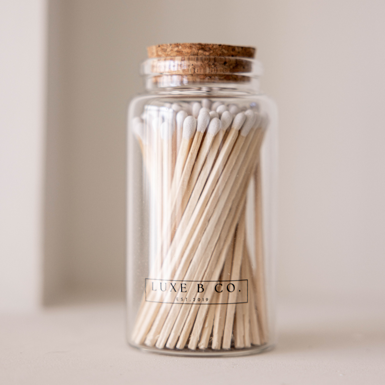 Glass Match Bottle