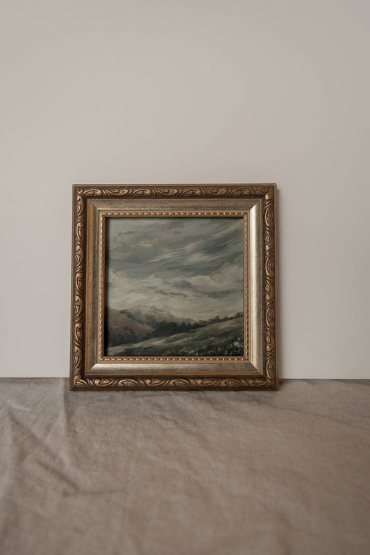 Antique Style Framed Art Print-Landscape-"My Mountains"