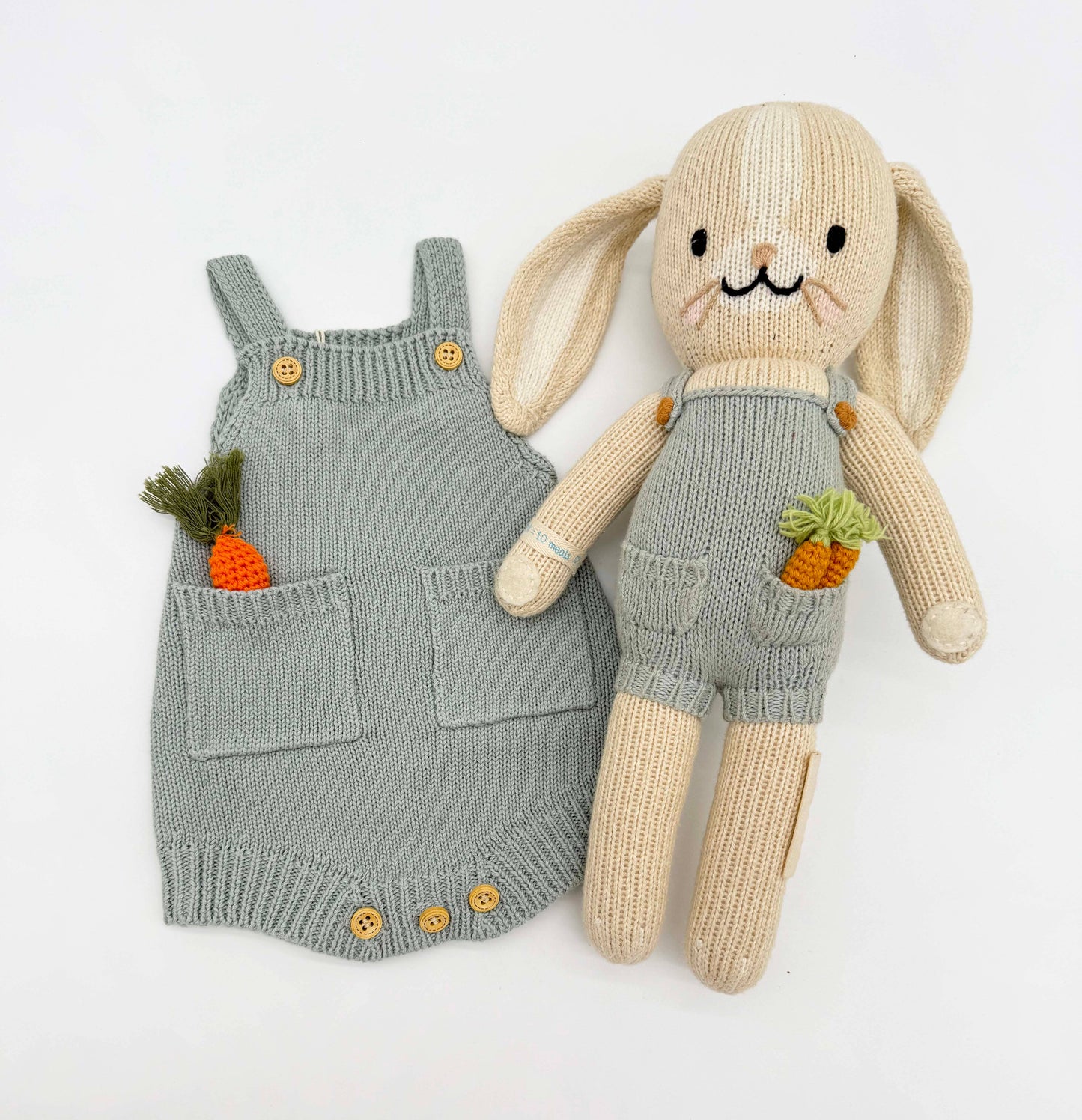 Henry Dusty Blue Romper: 12-18m