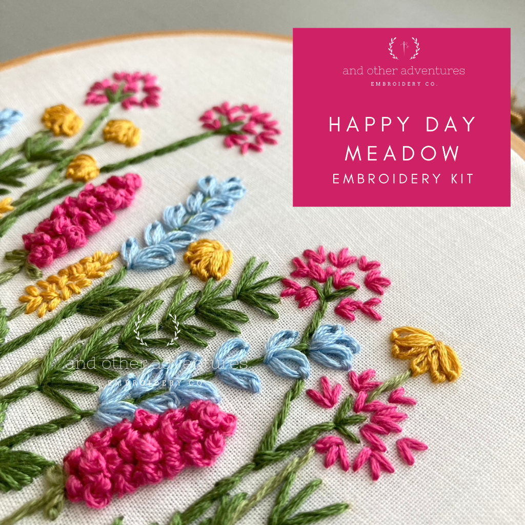 Hand Embroidery Kit - Meadow in Happy Day