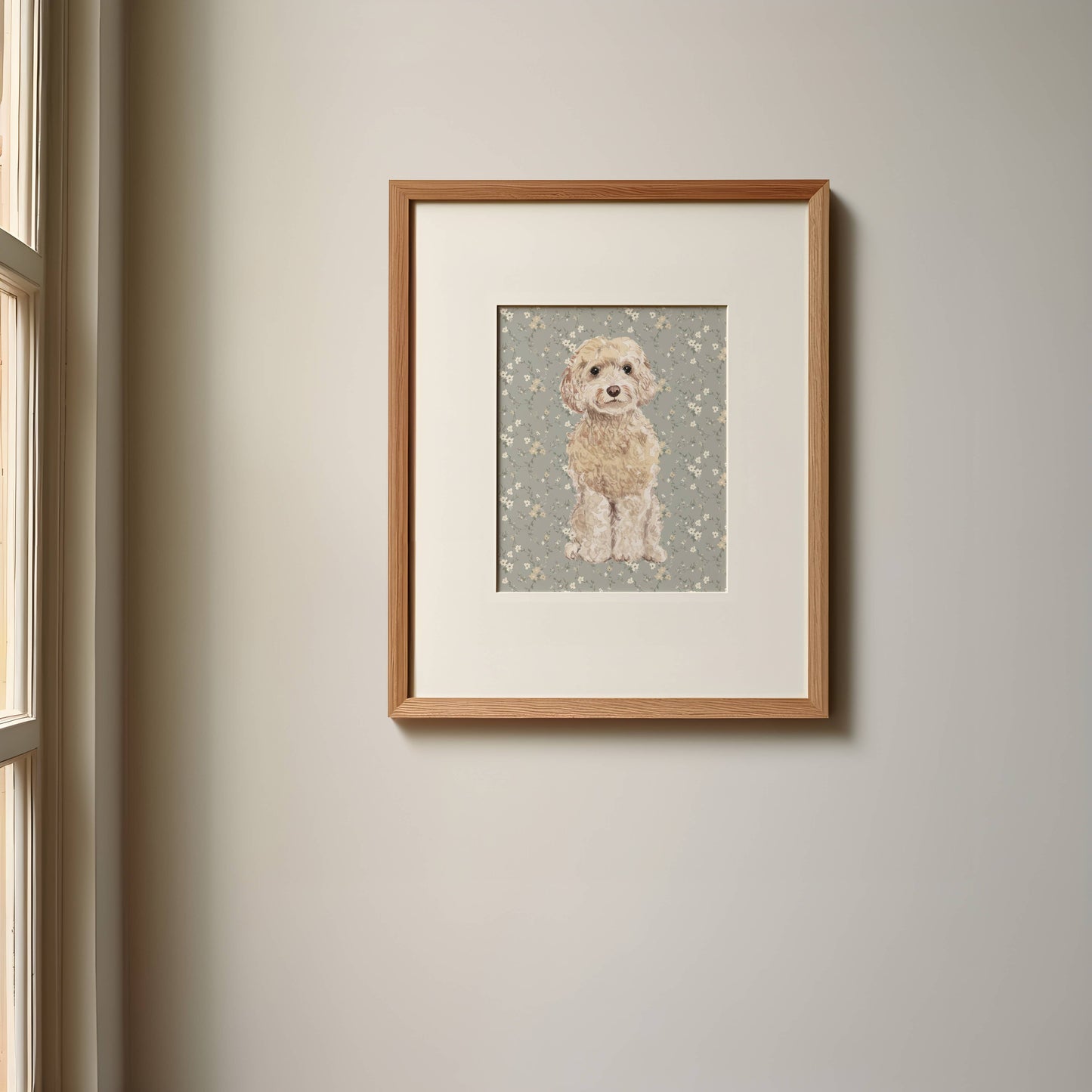 Cockapoo Dog Art Print: 5" x 7" (vertical)
