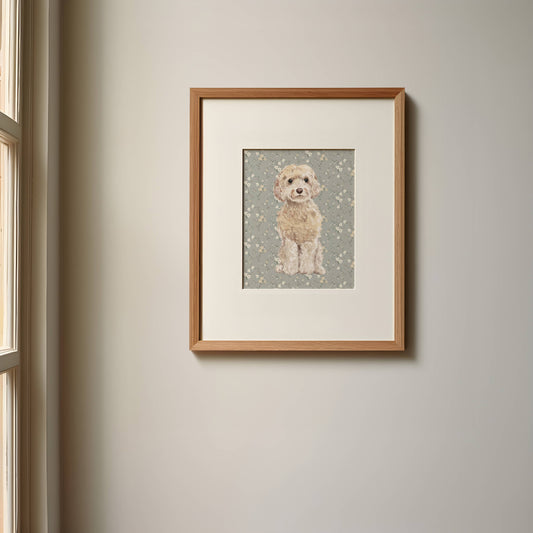 Cockapoo Dog Art Print: 5" x 7" (vertical)