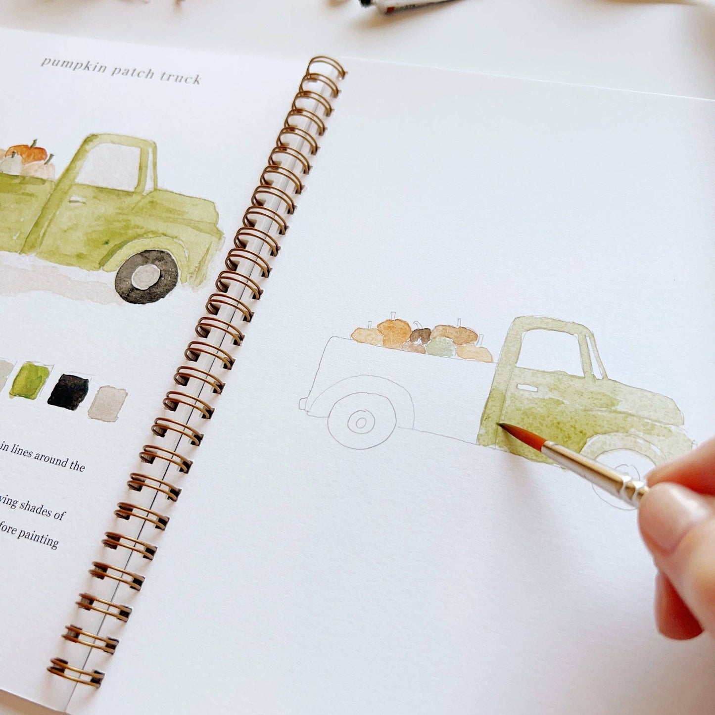 Autumn Fall Watercolor Workbook