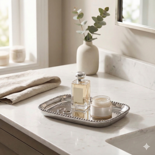 Rectangular Beaded Tray -S