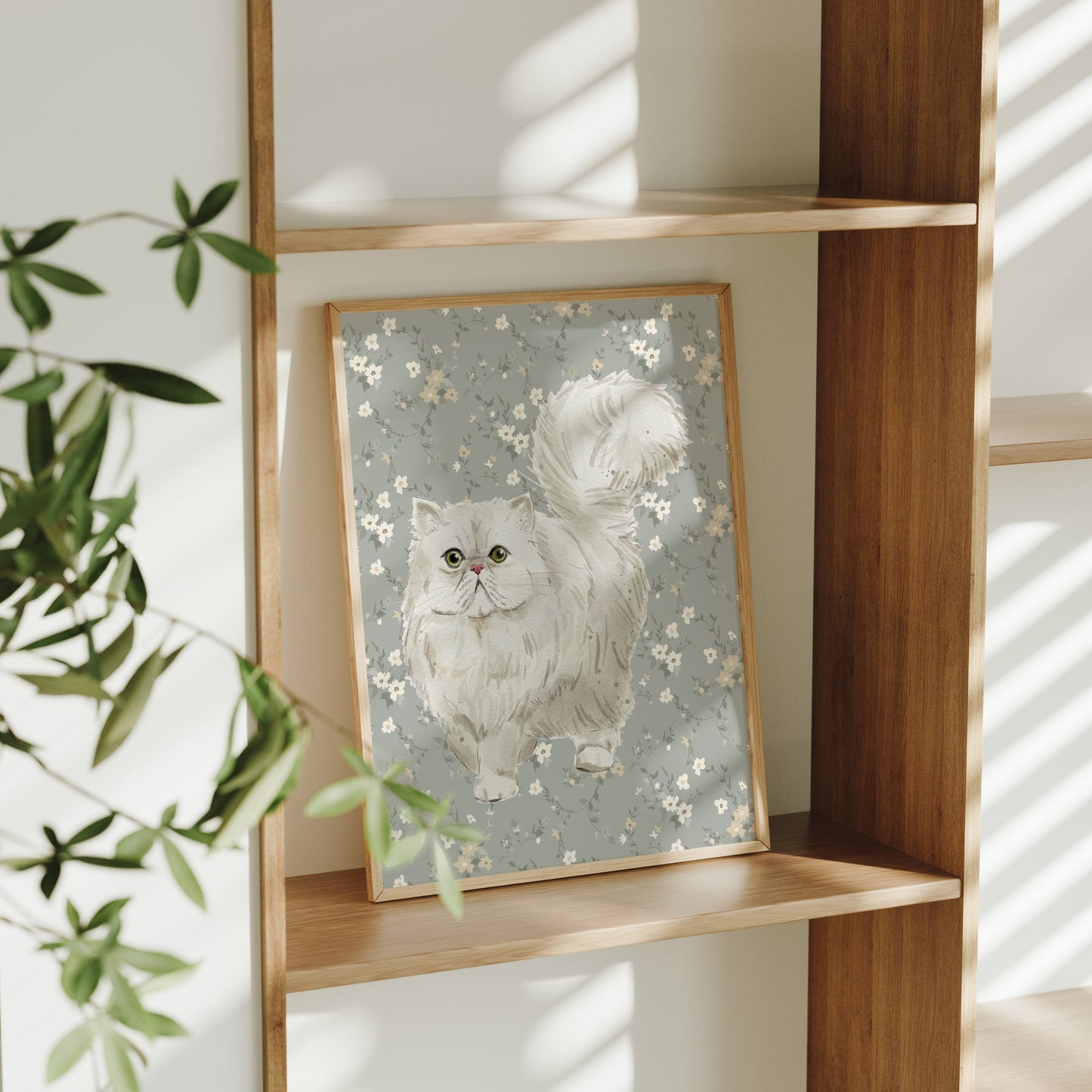 Persian Cat Art Print: 8" x 10" (vertical)