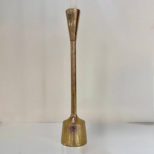 Gold Spartan 14"" Candle Holder