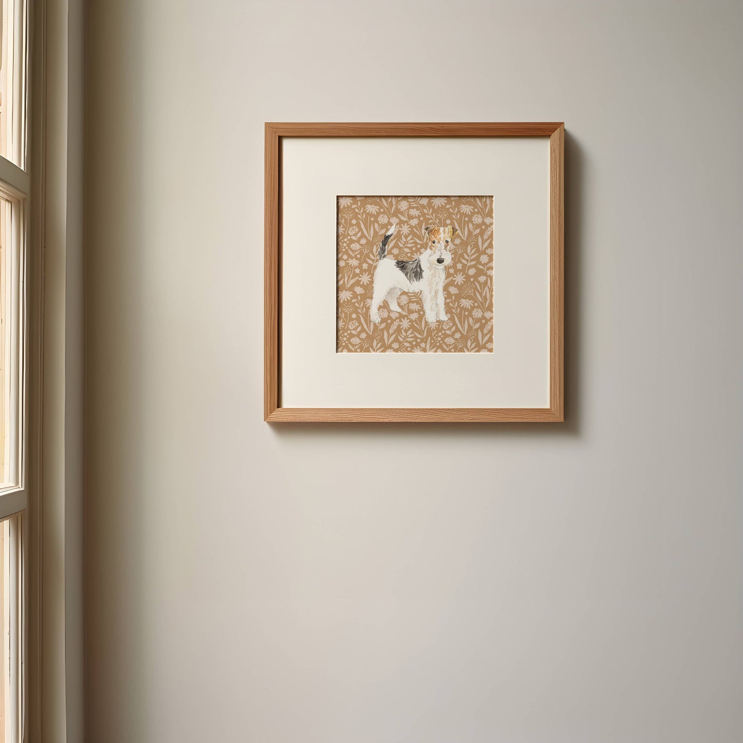 Wheaten Terrier Dog Art Print: 5" x 7" (vertical)