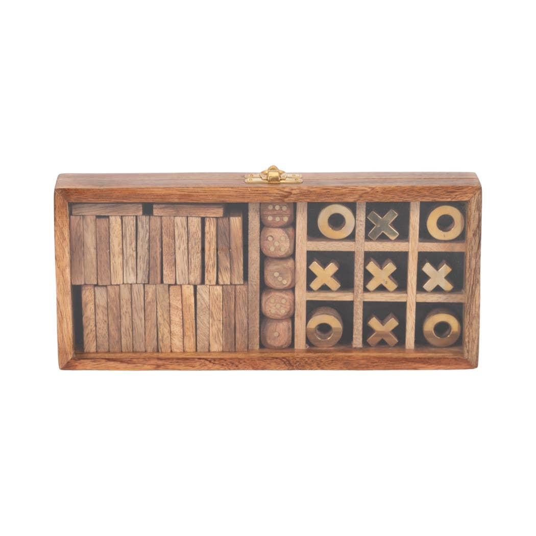 Wooden Elegant Casual Table Game Box