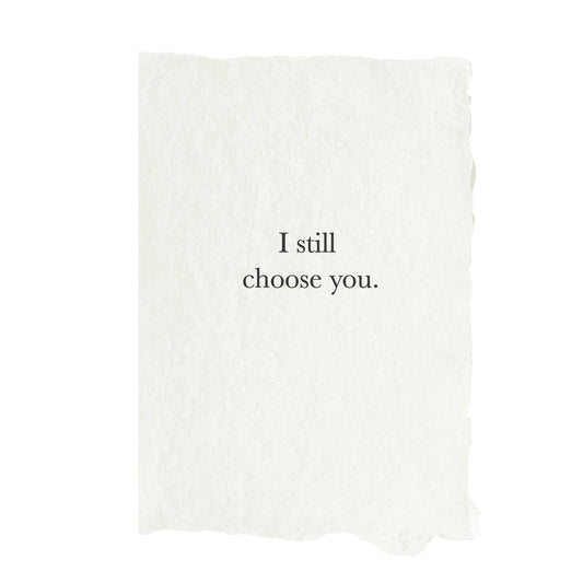 I still choose you card