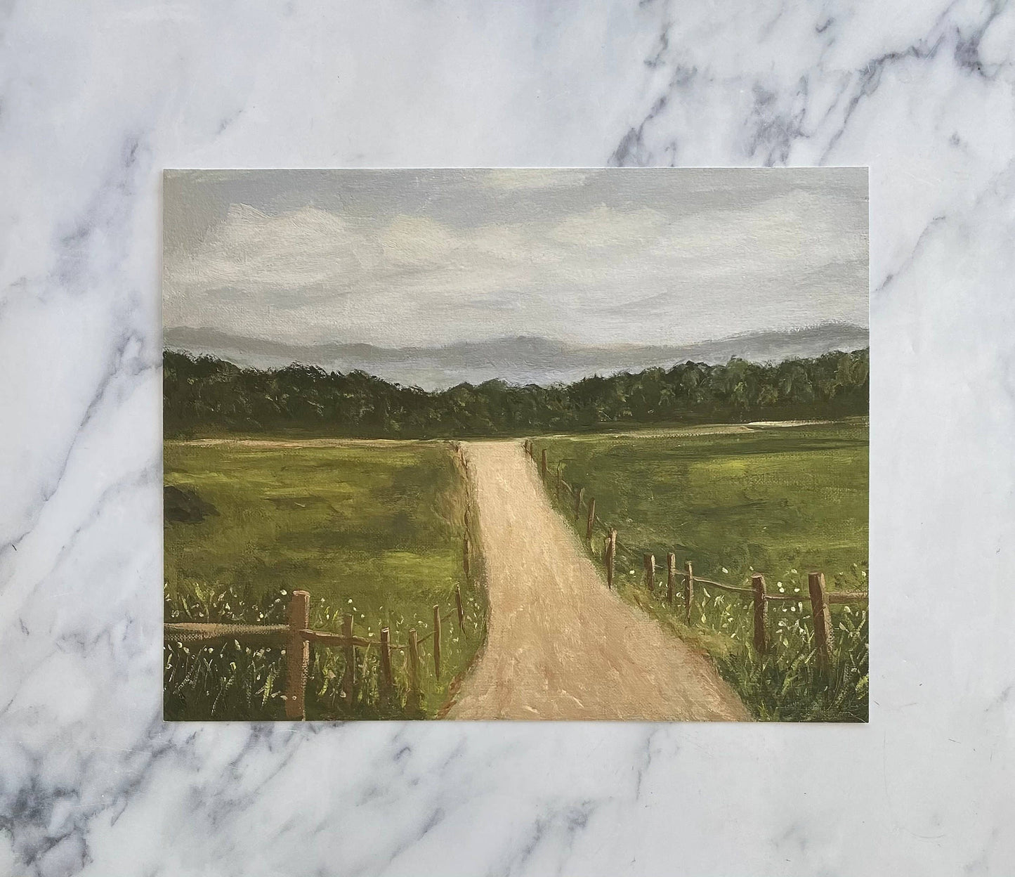 QUIET ROAD - Art Print (unframed): 8 x 10