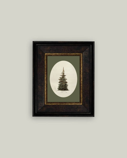 Oval Matte Tree: 7x9
