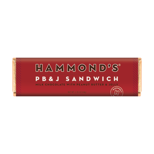 Candy Bar - Milk Chocolate - PB & J Sandwich - 2.25 oz