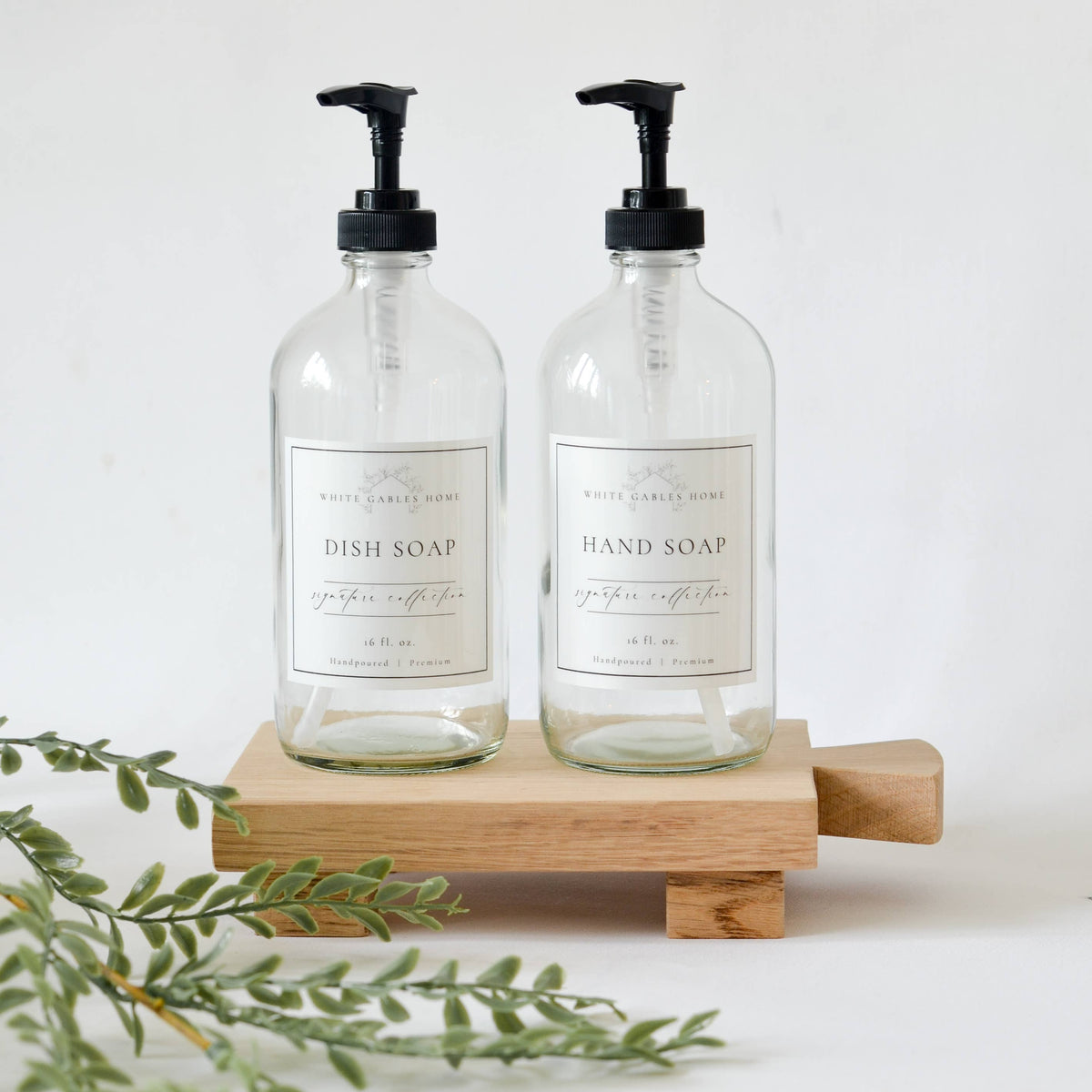 Clear Glass Soap Dispenser: Hand Soap