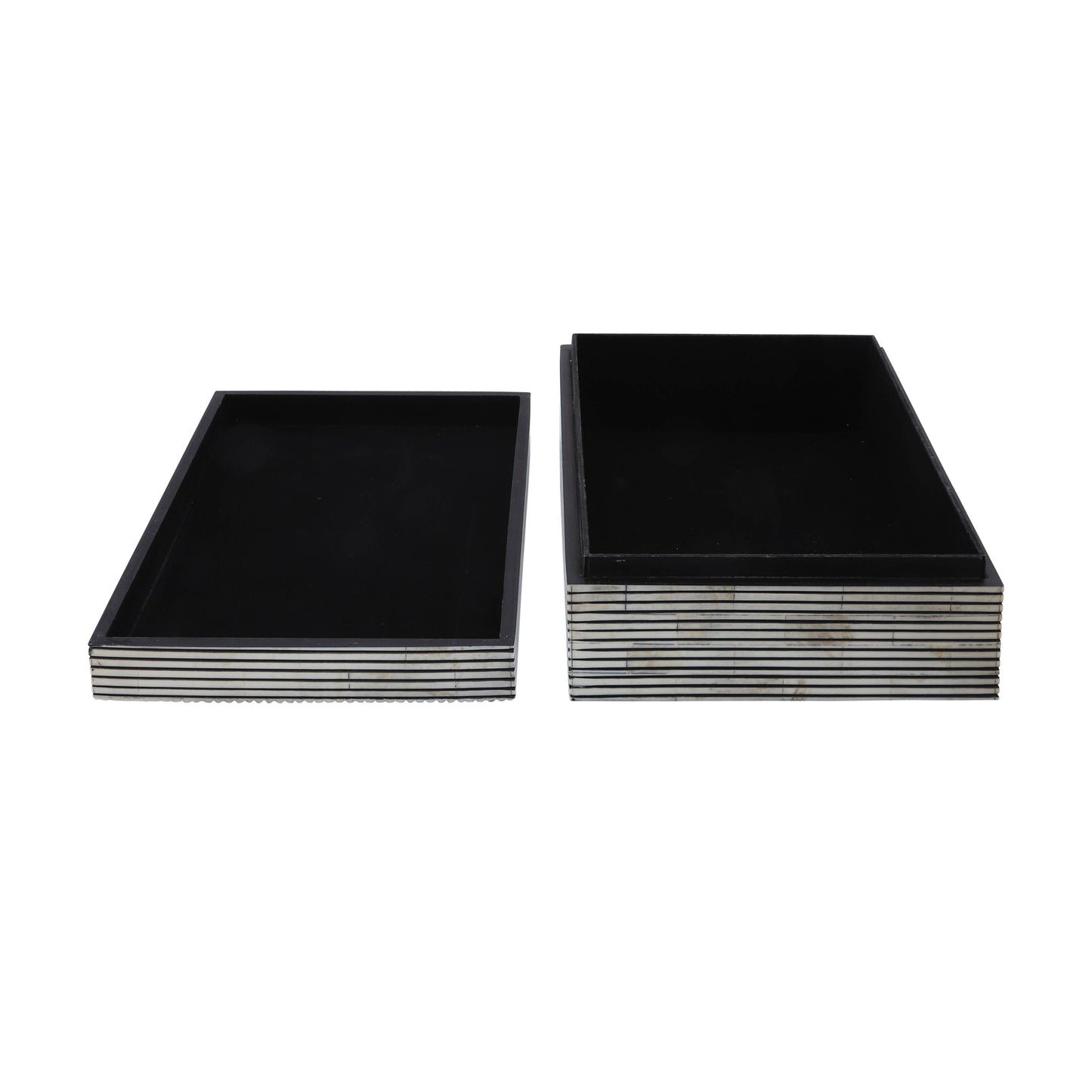 Decorative BoxBlack Resin Pinstripe