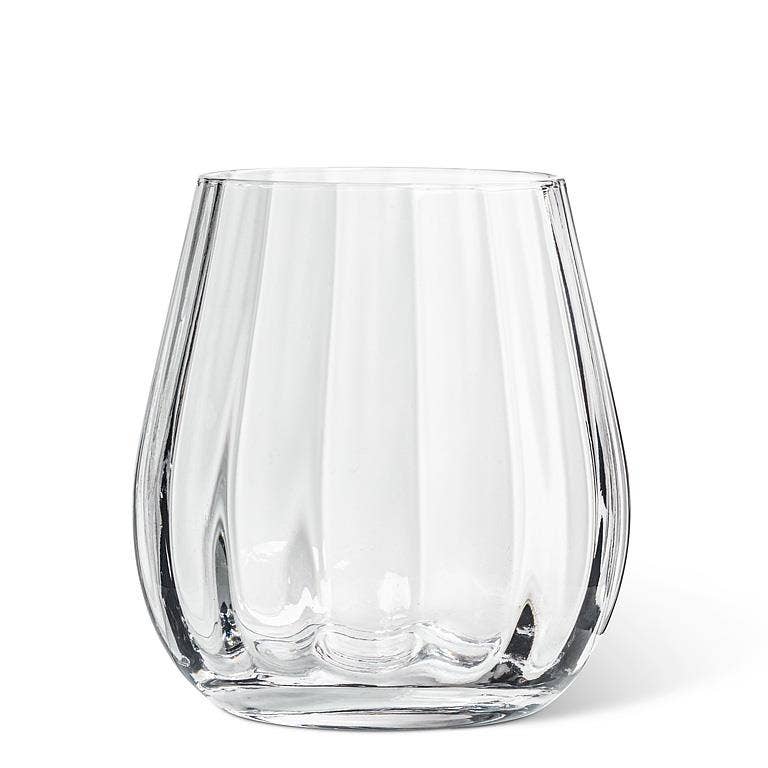 Small Wide Optic Wide Bottom Vase-6"H