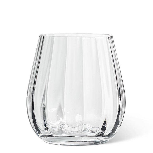 Small Wide Optic Wide Bottom Vase-6"H