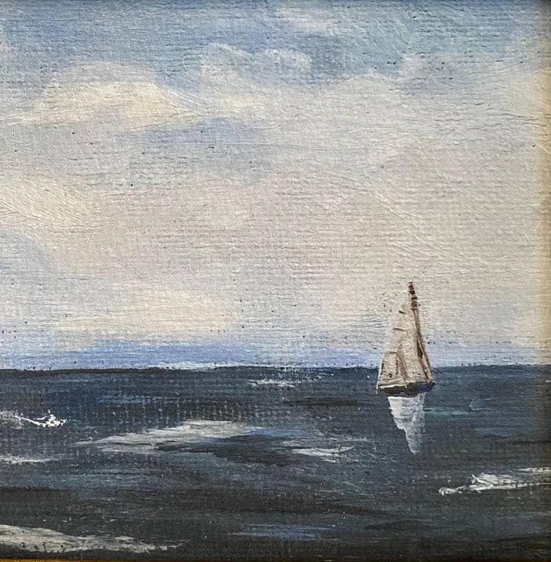 SAILBOAT NO. 6 - Art Print (unframed): 5x7"