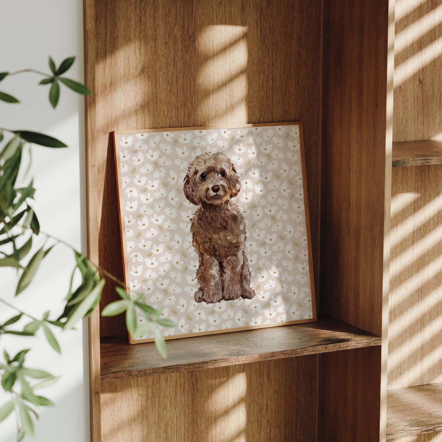 Cockapoo Dog Wall Art: 5" x 7" (vertical)