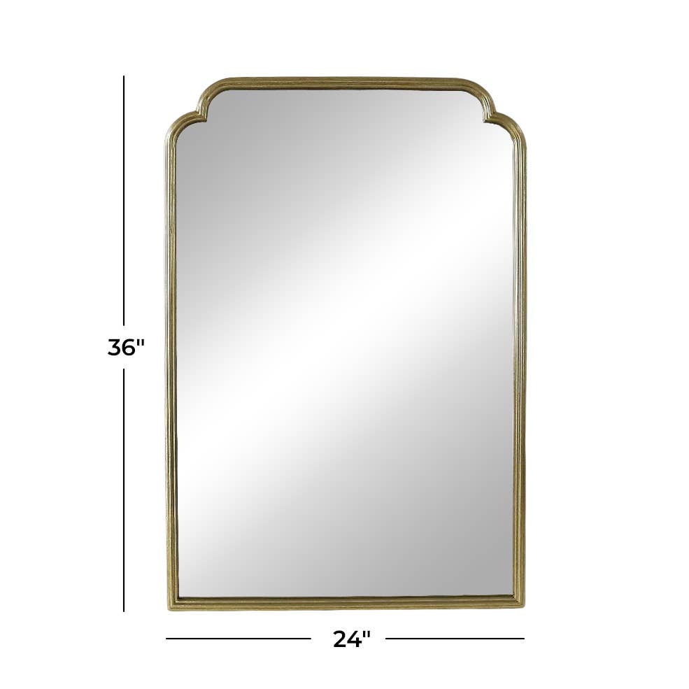 Gold Metal Wall Mirror