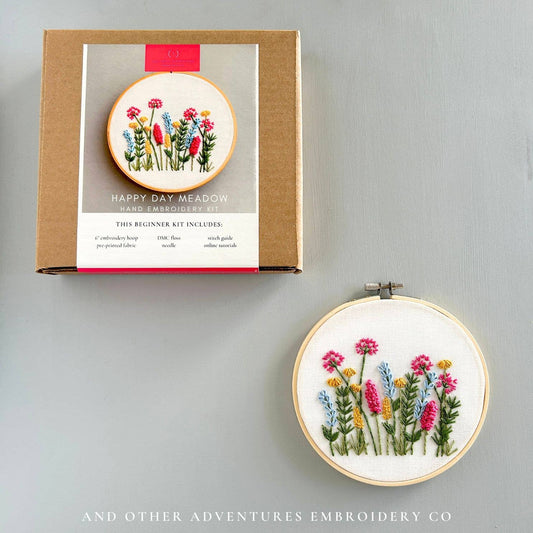 Hand Embroidery Kit - Meadow in Happy Day