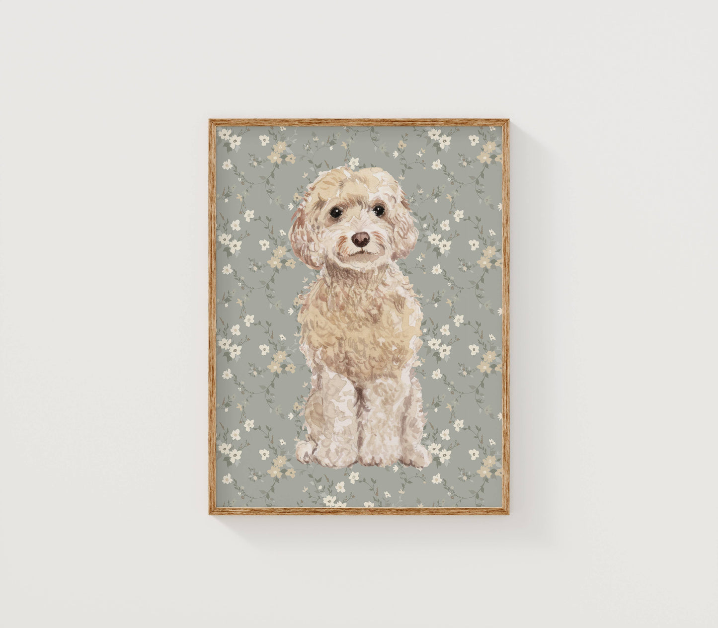 Cockapoo Dog Art Print: 5" x 7" (vertical)