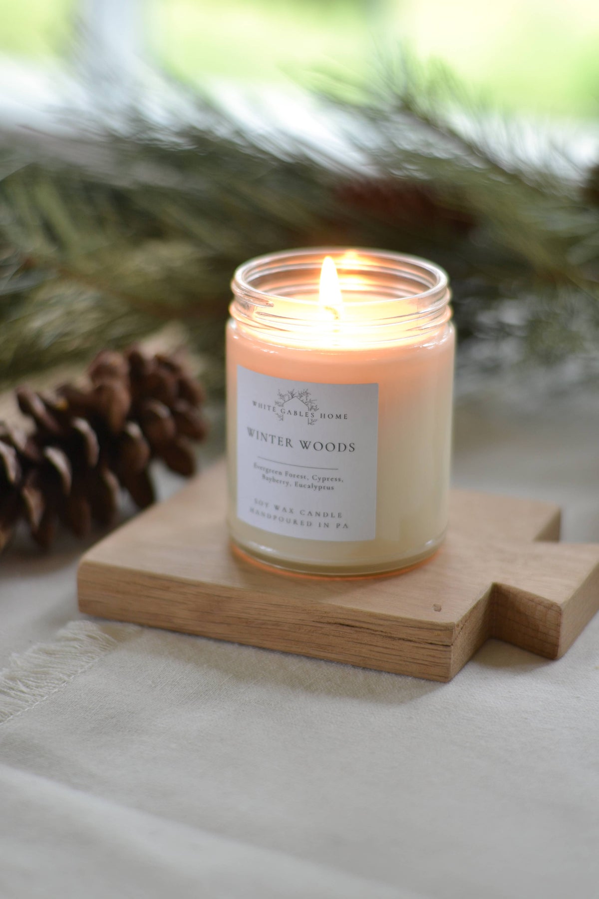 Winter Woods Handpoured 8 oz. Soy Candle | Made in USA