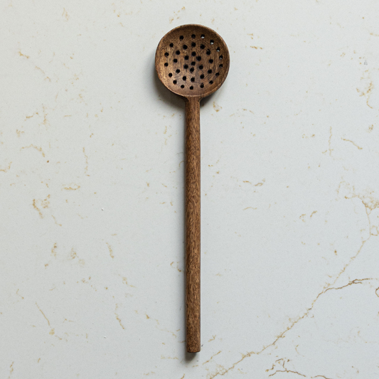 Mango Wood Kitchen Spoons: Slotted