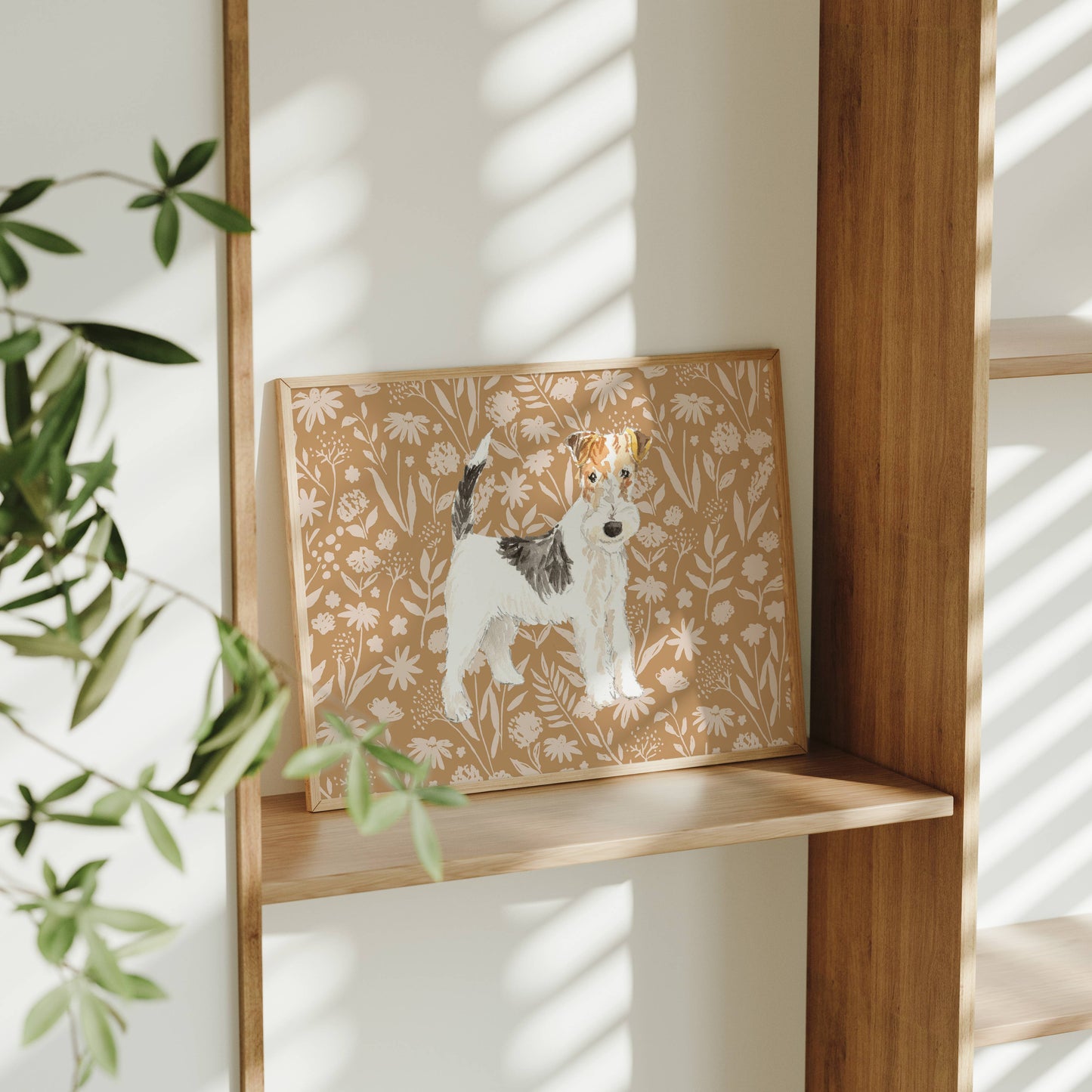 Wheaten Terrier Dog Art Print: 5" x 7" (vertical)