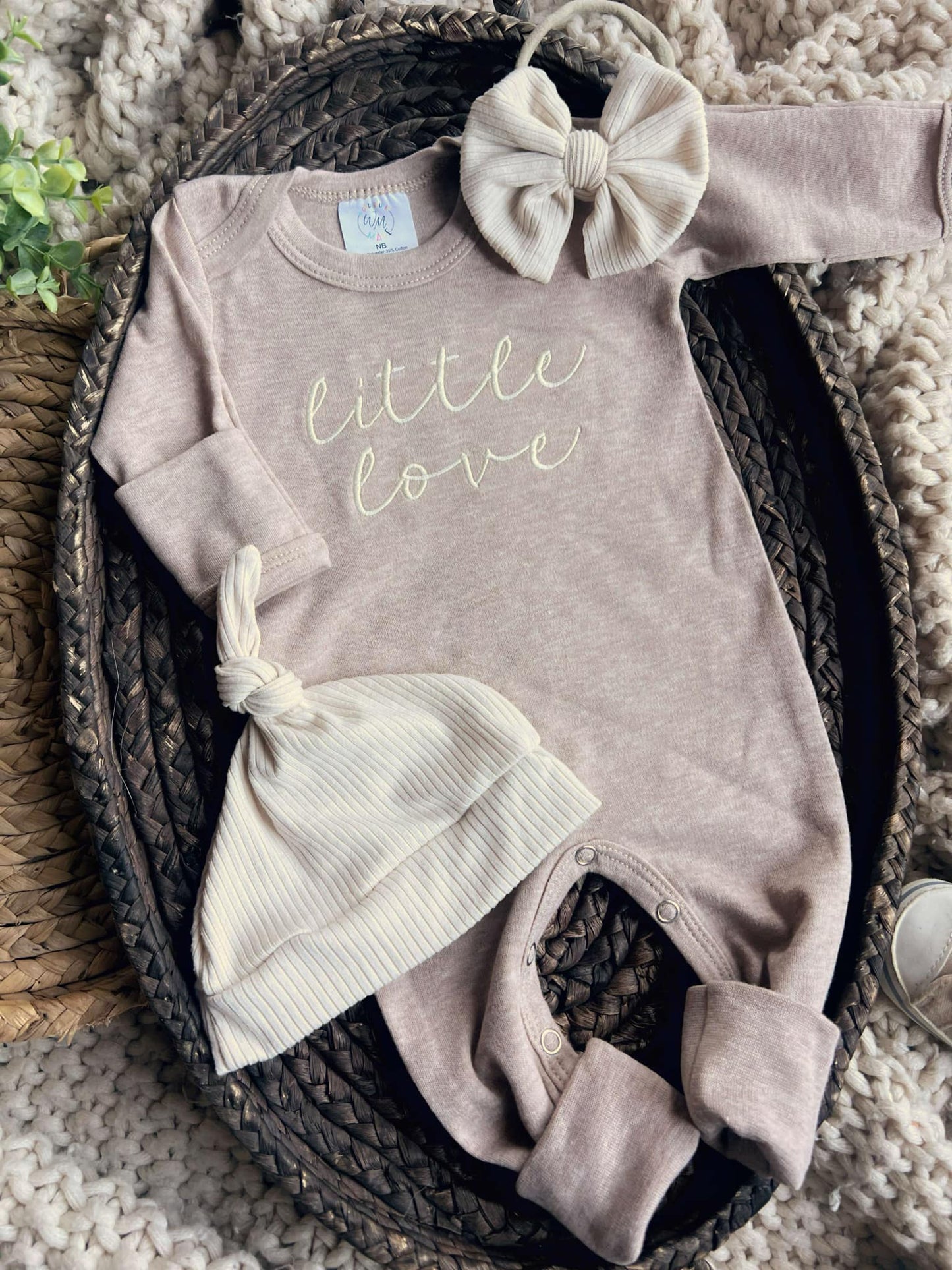Baby Romper | Girl or Boy Outfit Little Love - Valentine: Newborn / Romper Only