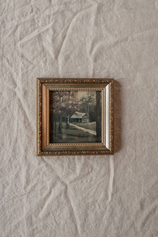 Antique Style Framed Art Print-Landscape-"Cades Cove"