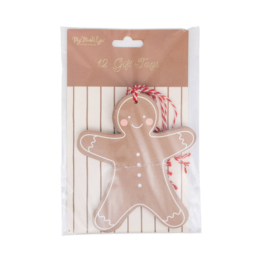 Gingerbread Man Oversized Tags