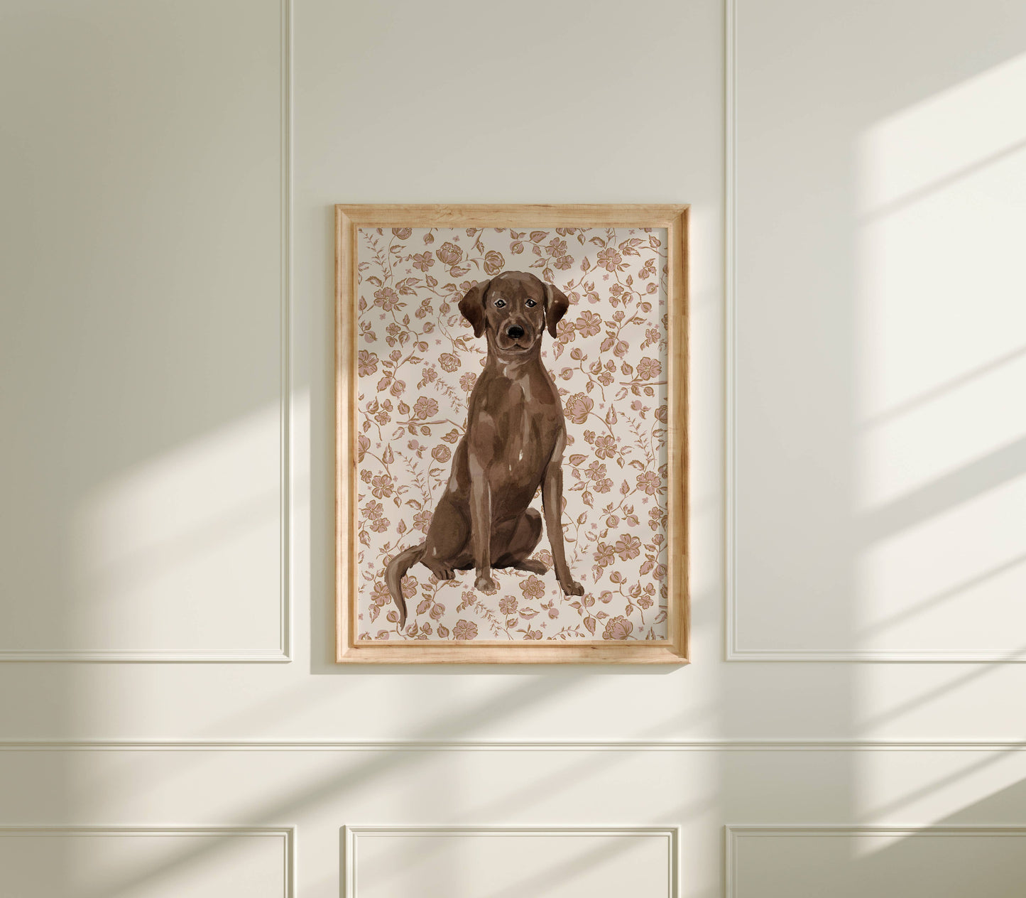 Labrador Retriever Dog Art Print: 5" x 7" (vertical)