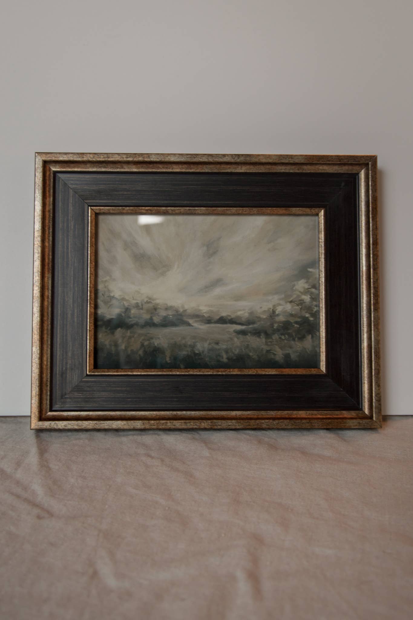 Antique Style Framed Art Print-Landscape-"In the Morning"