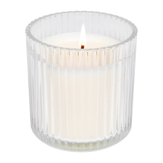 Spa Day 11 oz Soy Candle, Fluted Ribbed Jar
