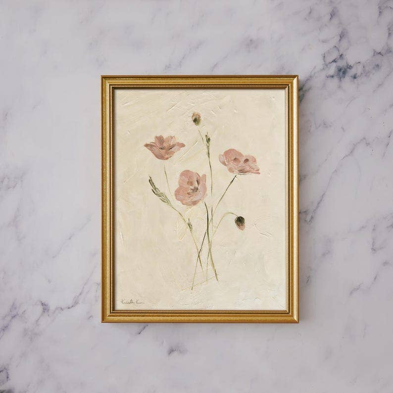POPPIES - Art Print (Unframed): 5x7"