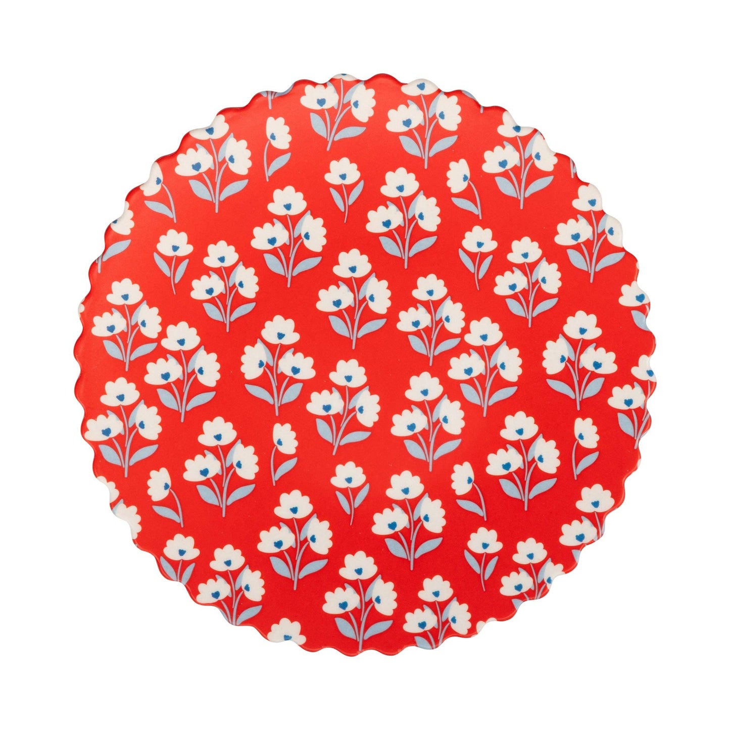 Floral Bamboo Paper Plate Set