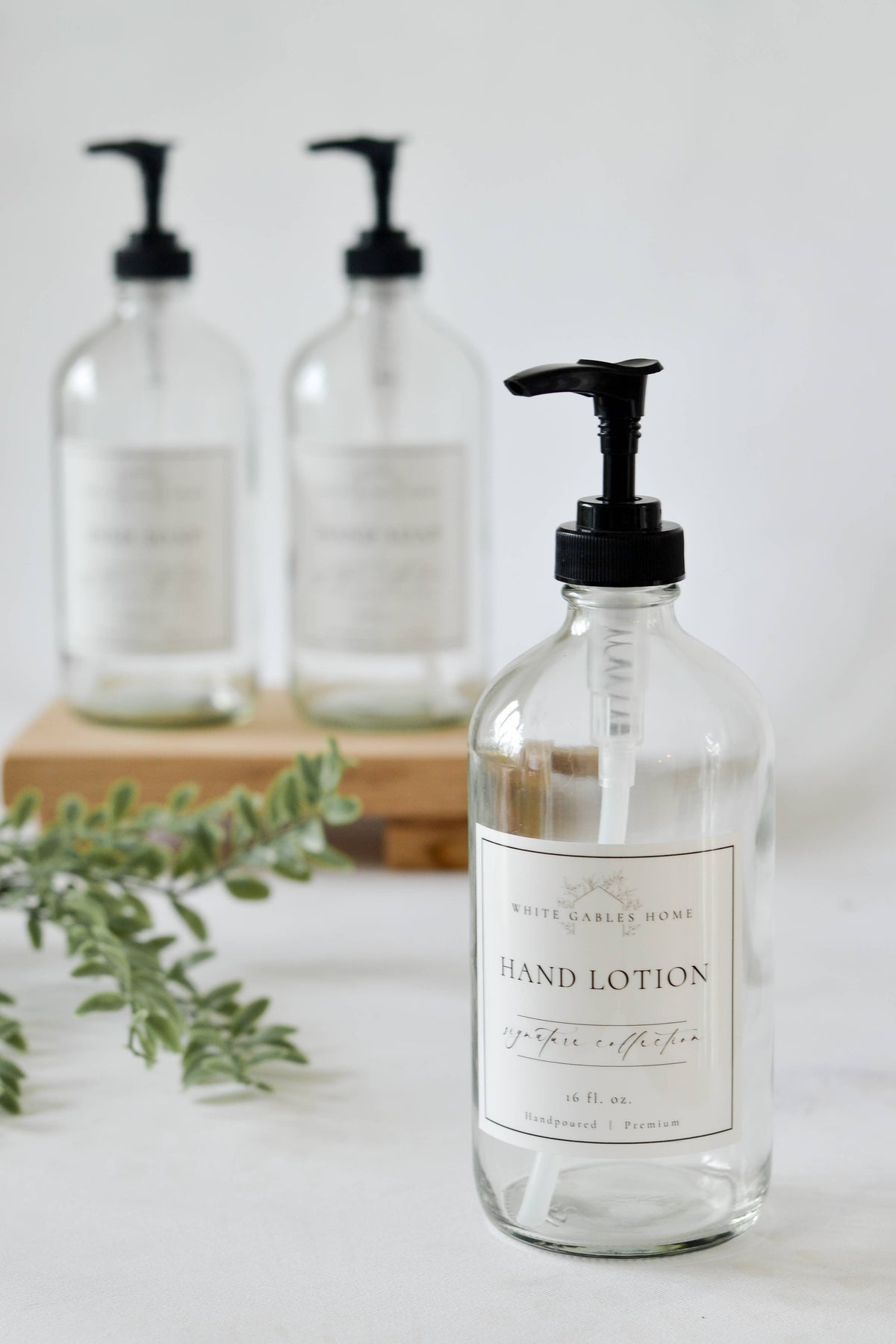 Clear Glass Soap Dispenser: Hand Soap