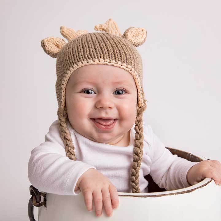 Buck Beanie Hat Baby & Kids: S (0-6 Months)