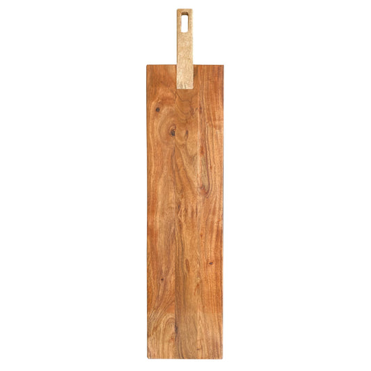 Acacia & Mango Wood Cheese/Cutting Board w/ Handle