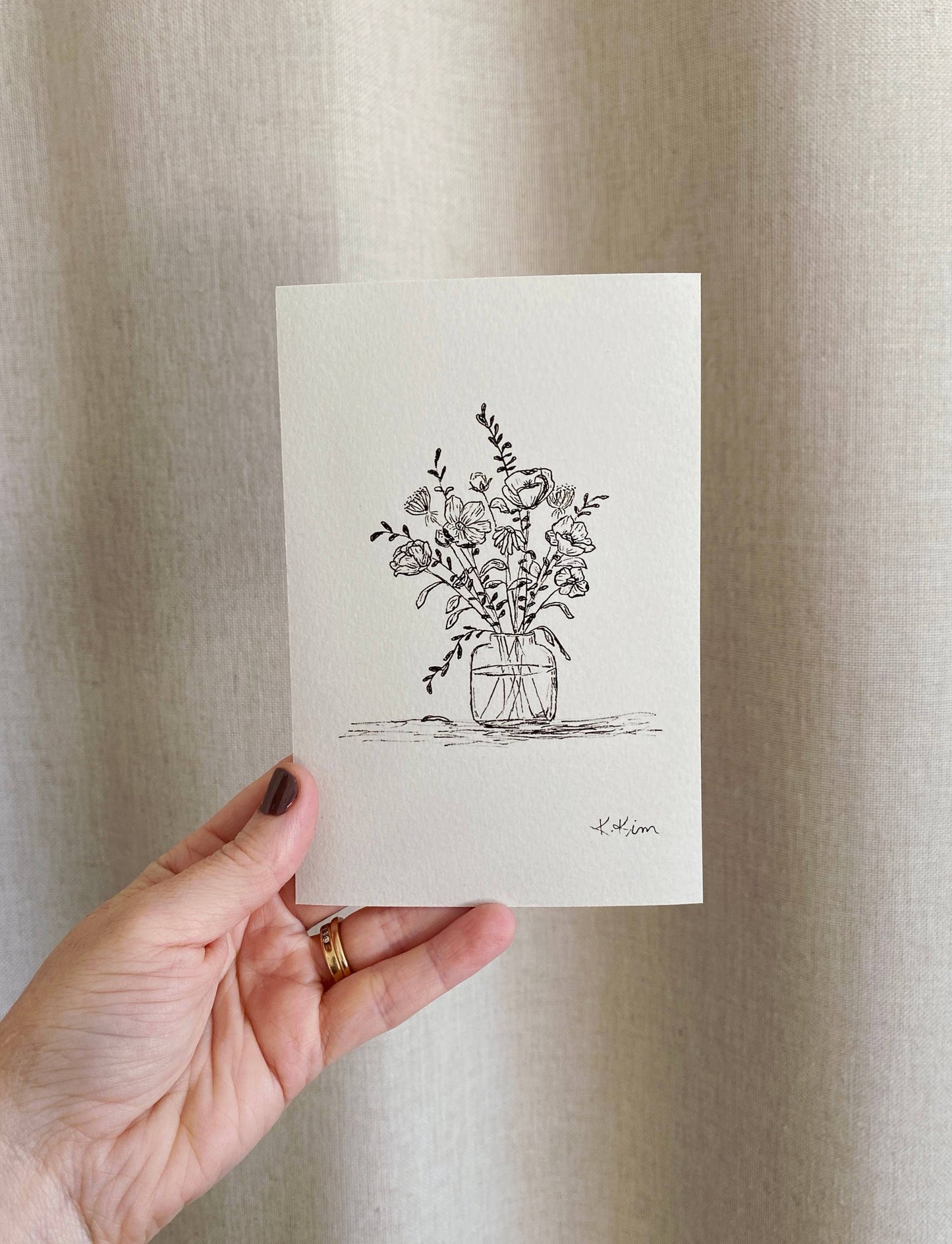 JUST FOR YOU Art Print (unframed): 5x7"