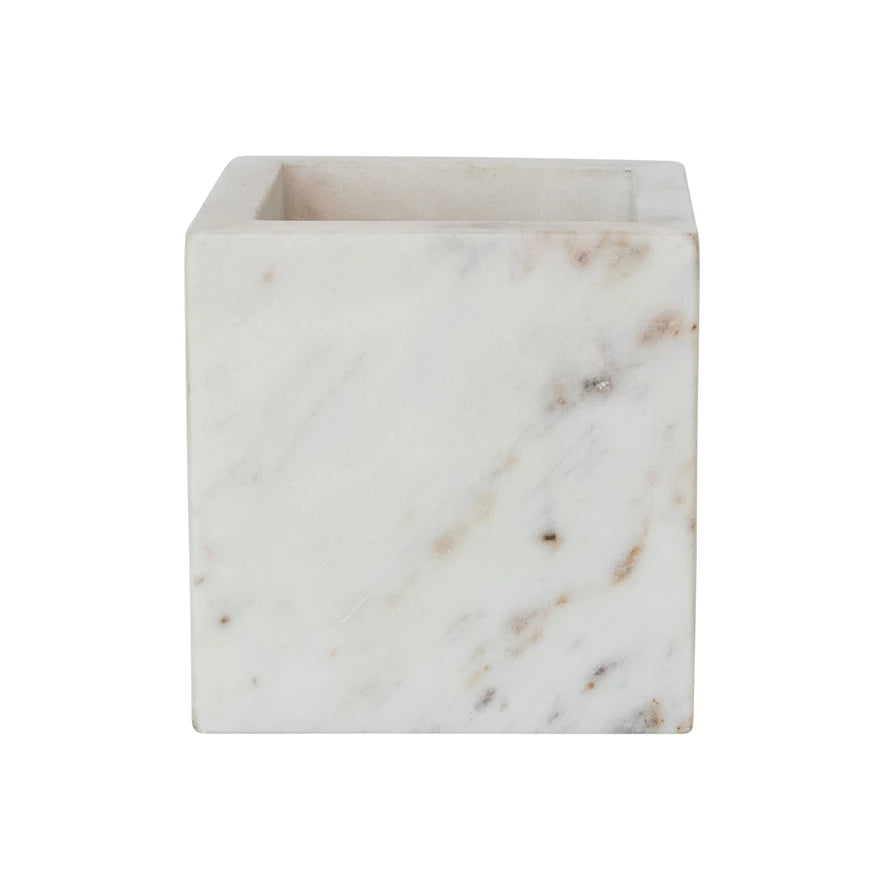 White Marble Container