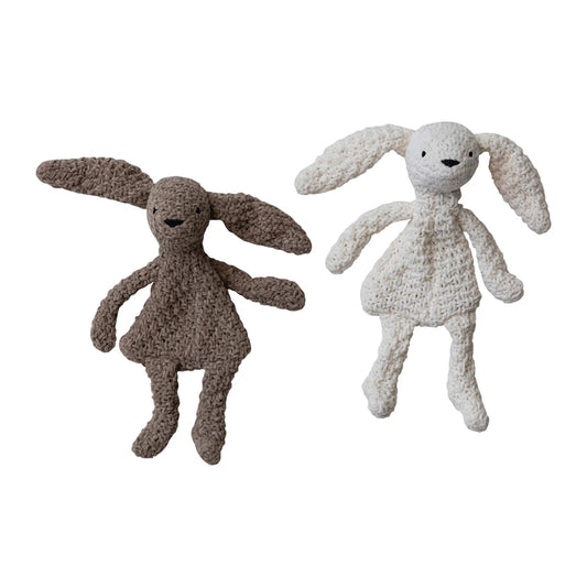 Knit Fabric Chenille Bunny Toy