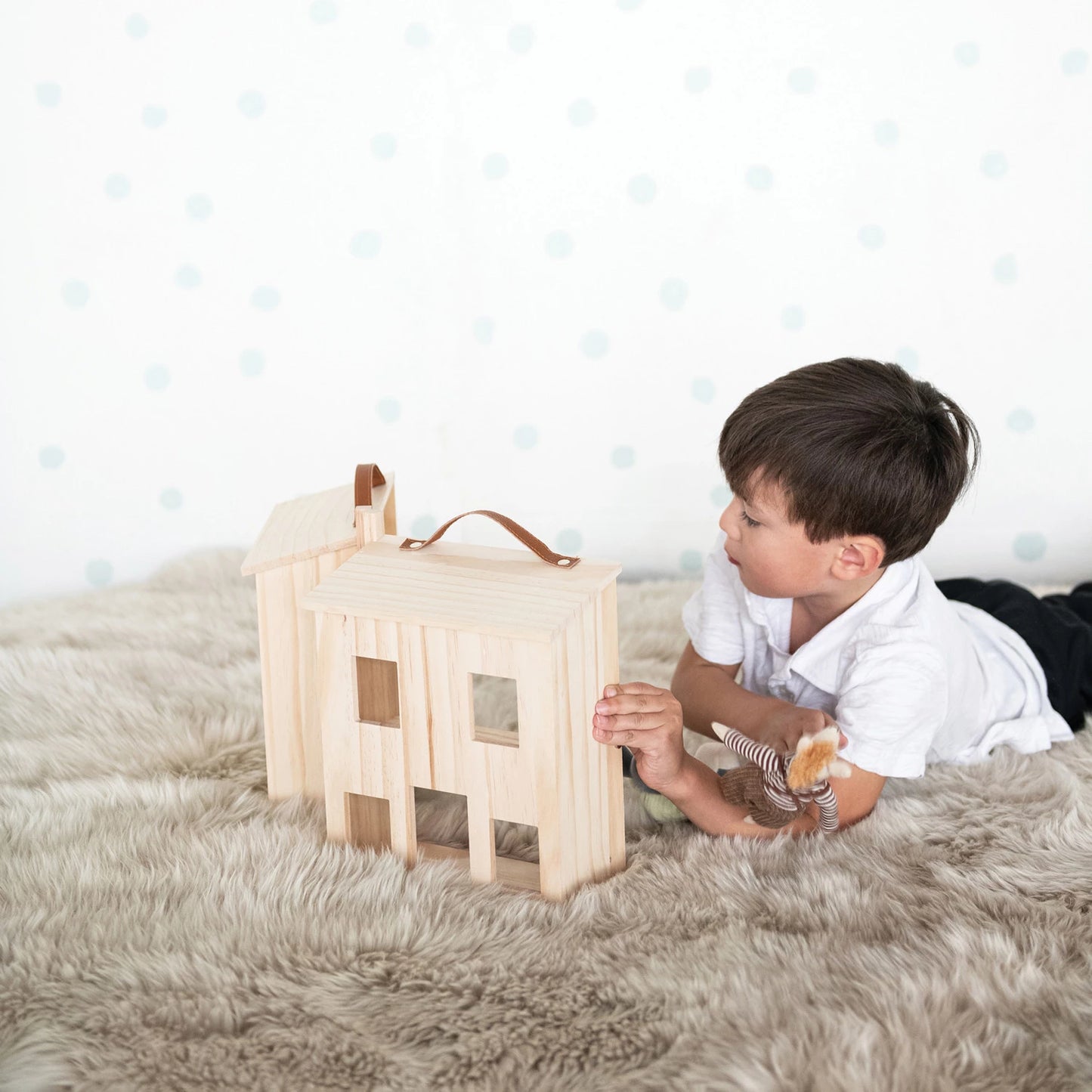 Wood Folding Doll House