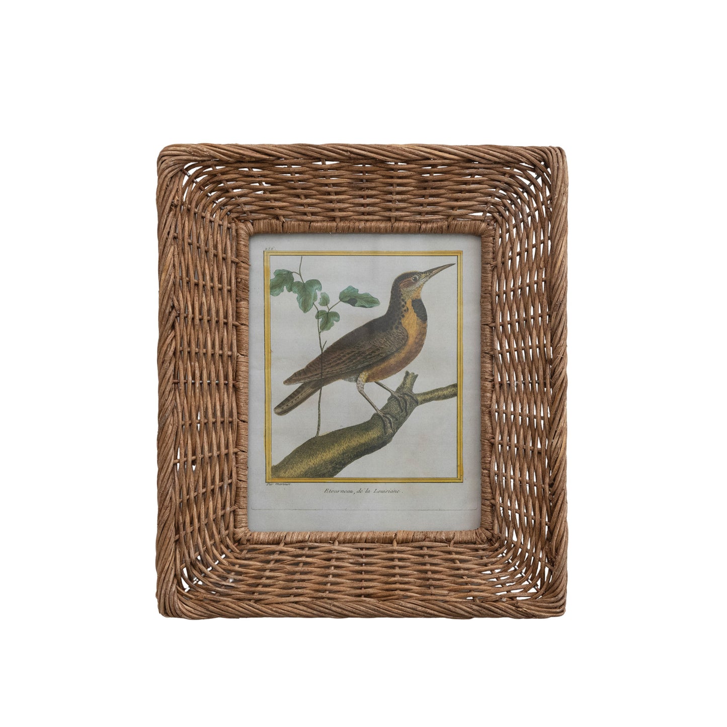 Hand-Woven Wicker Photo Frame (Holds 8" x 10" Photo)