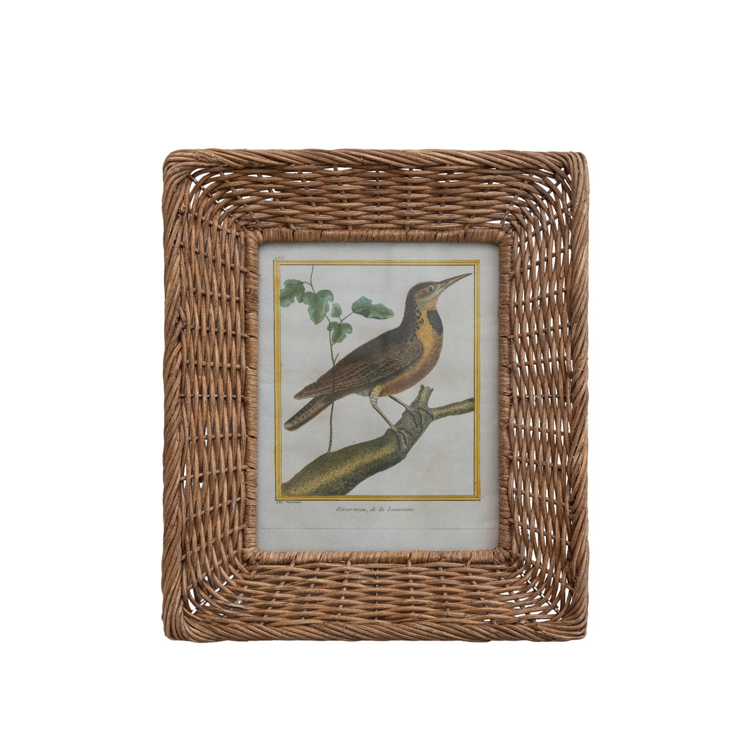 Hand-Woven Wicker Photo Frame (Holds 8" x 10" Photo)