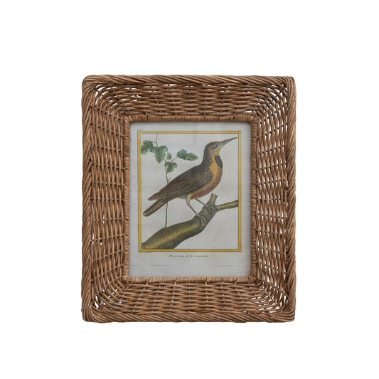 Hand-Woven Wicker Photo Frame (Holds 8" x 10" Photo)
