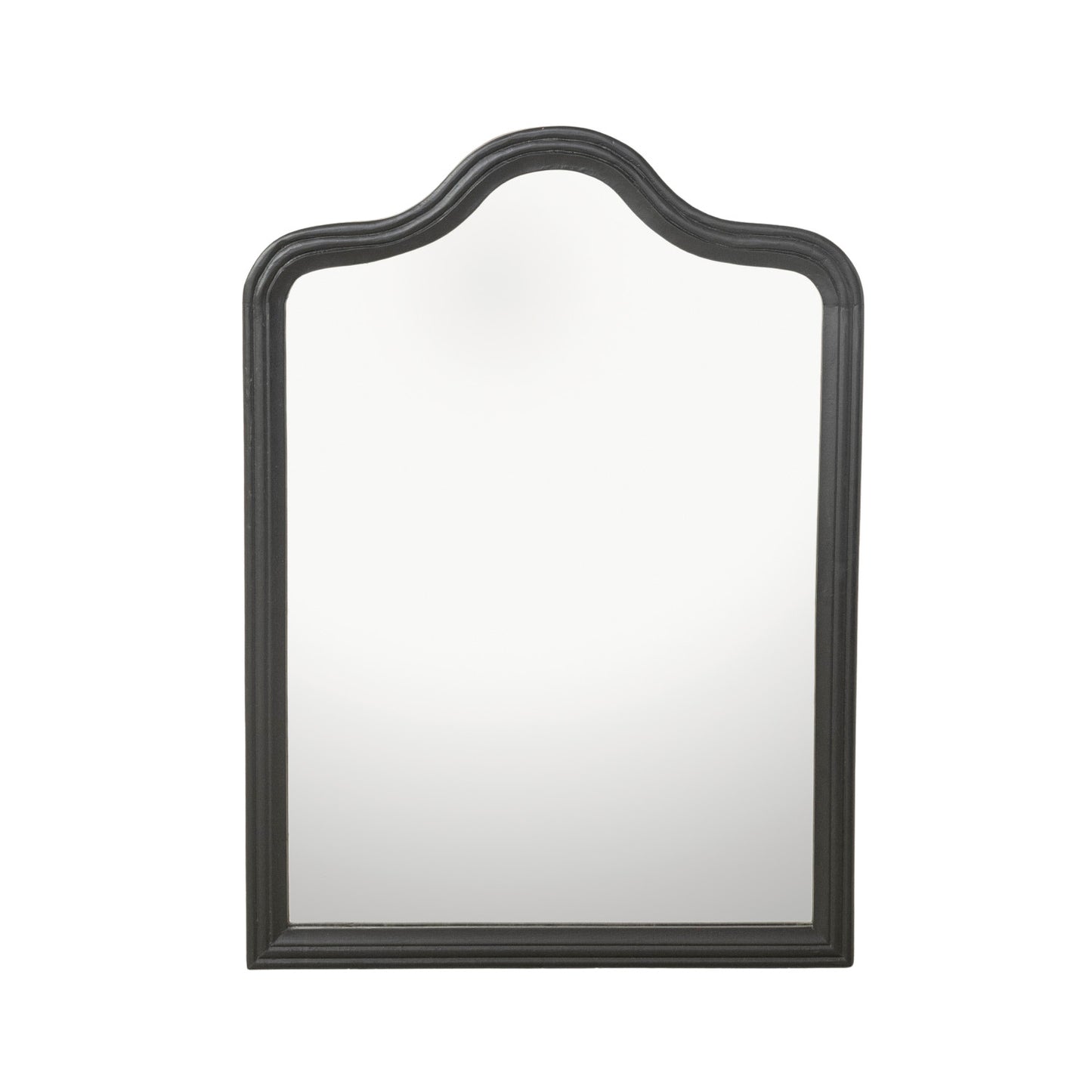 Hand-Carved Mango Wood Framed Arched Wall Mirror
