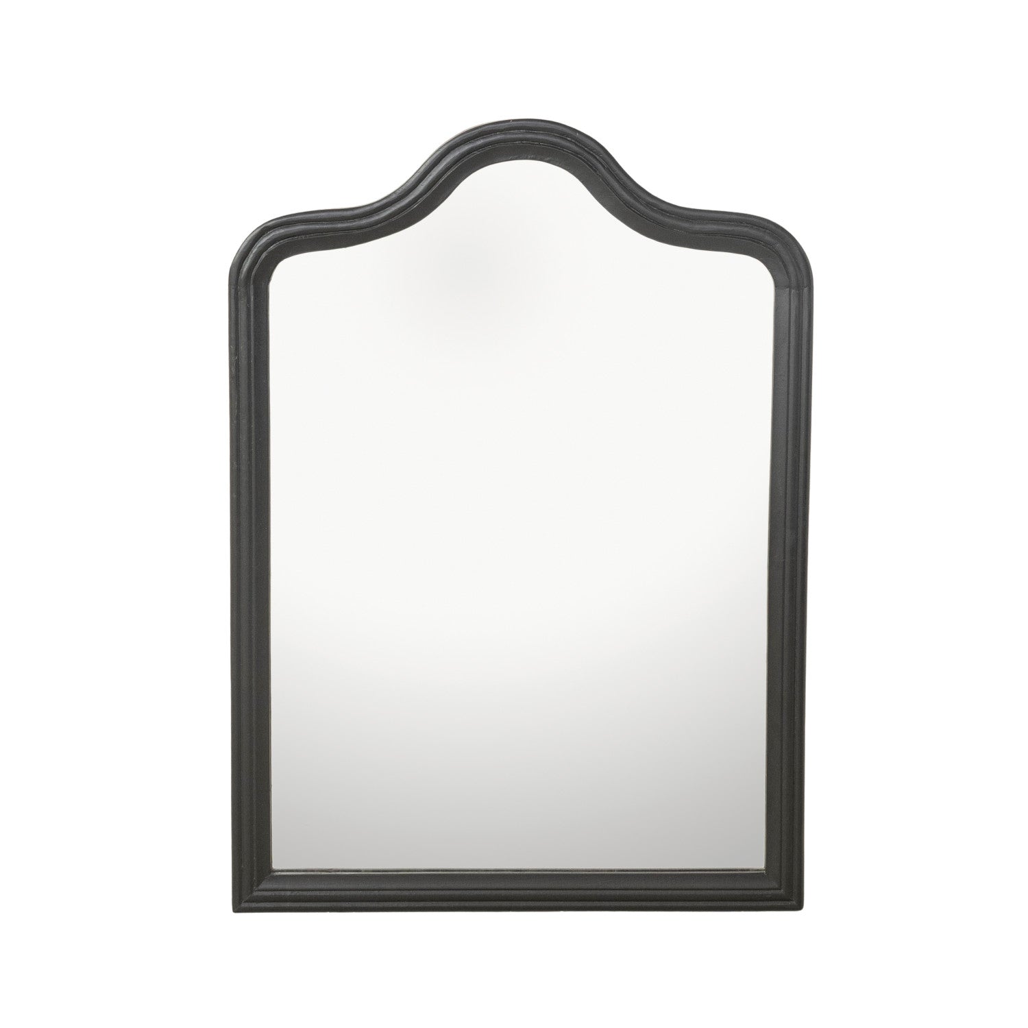 Hand-Carved Mango Wood Framed Arched Wall Mirror