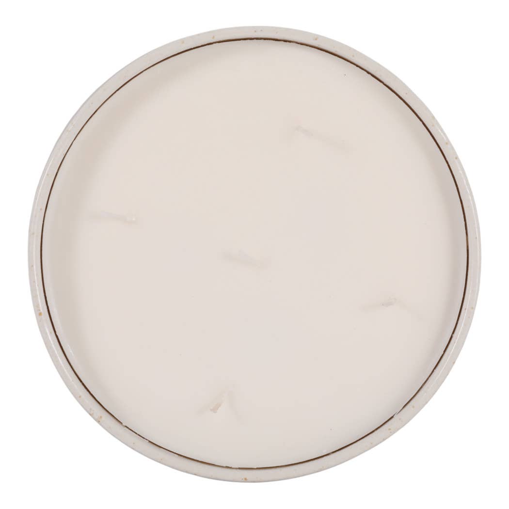 Scented Candle -  Lily Pear in Glazed Ceramic Bowl, 25 Oz