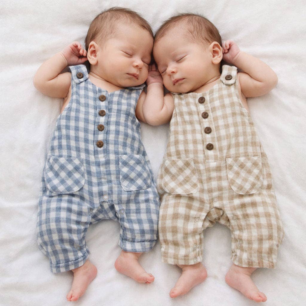 Muslin Jumper Gingham Pierre II: Blue gingham / NB
